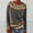 Gray, variant on Womens Knitted Patchwork Print Retro Sweater Casual Loose Crewneck Long Sleeve Lightweight Cropped Pullover Tops for Women, 1PC Sweater Green2 2XL