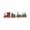 Green, variant on White Gold Christmas Wooden Mini Train Tabletop Ornament, 4-Car Connected Train Decor with Snowman Bear Figurines for Xmas Home Mantel & Table Decor