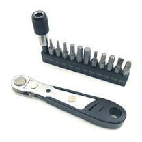 RENACLIPY Black Dual Pedal Wrench Bike Repair Tool Set Lightweight for Maintenance