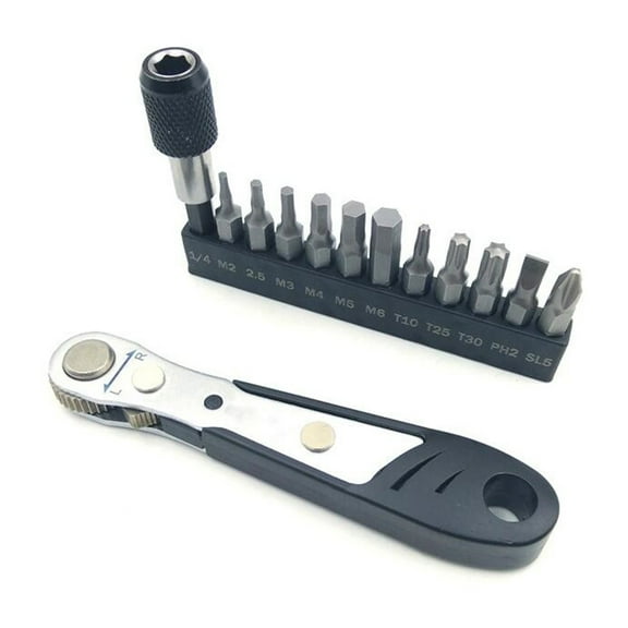 RENACLIPY Black Dual Pedal Wrench Bike Repair Tool Set Lightweight for Maintenance