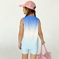 thumbnail image 4 of Grblisyd Outfits for Girls 10-12 Summer Gradient Print Tank Top and Biker Shorts 2 Piece Outfit Kids Cute Clothing Sets, 4 of 6