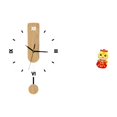 thumbnail image 1 of Reloj De Pared Con Números Romanos Acrílicos, Adorno Colgante Silencioso Para El Hogar, Sala De Estar O Baño, Con Estatua De Serpiente Del Año Nuevo Chino 2025. Figura Decorativa Feng Shui, 1 of 8
