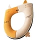 thumbnail image 1 of Cubierta de asiento de inodoro, estera suave del retrete del paño de la cremallera de la felpa del diseño del cohete espacial, 1 of 5