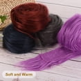 thumbnail image 5 of Faux Fur Fabric Square, 59x2 Inches Furry Fur Patches Plush Rug Purple 2Pcs, 5 of 5
