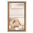 thumbnail image 1 of Costway 22" x 36" Rectangular Wall Mount Hanging Mirror Wood Framed Farmhouse Decor, 1 of 10