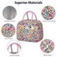 thumbnail image 4 of Obrewu Pioneer Flower Lunch Bag for Adult, Insulated, Leakproof, Oxford Cloth, 4 of 7