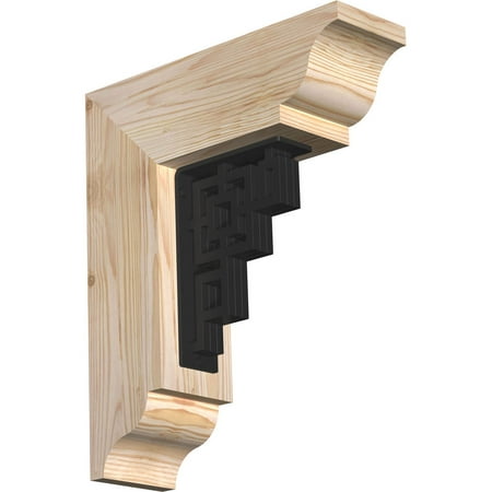 

3 1/2 W x 13 1/2 D x 16 H Eris Traditional Ironcrest Smooth Bracket Douglas Fir (2 W x 5 1/2 D x 8 H Iron Bracket)