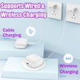 thumbnail image 4 of Charging Case Replacement Compatible for AirPods 4th Generation, Air Pod 4 Charger Case with B-luetooth Pairing Sync Button Without Earbuds(USB-C), 4 of 7