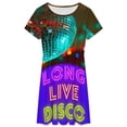thumbnail image 3 of Long Live Disco Women's Dress Short Sleeve Summer Sundress Summer Women Clothes, 3 of 7