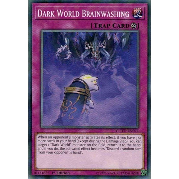 YuGiOh Code of the Duelist Common Dark World Brainwashing COTD-EN074