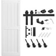 thumbnail image 5 of Easy4Home 24"x 80" Sliding Barn Door With 4ft Sliding Track,White, 5 of 7