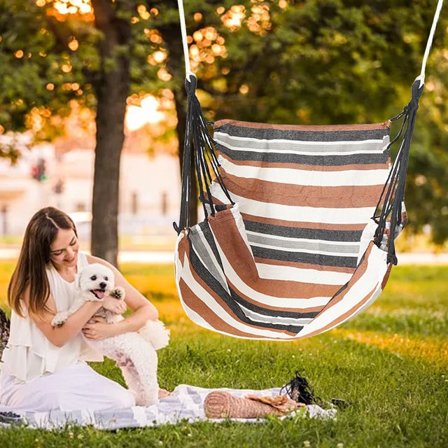 Silla de dormitorio de hamaca silla de columpio boho multifuncional para café al aire libre