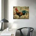 thumbnail image 4 of AWERP Country Decor Hen Rooster Wall Sign Vintage Farm Rooster Sign Barn House Decor Cock Chicken Vintage Farmhouse Signs for Front Porch Laundry Room, 4 of 5