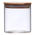 thumbnail image 1 of Contenedor de alimentos de vidrio con tapa de bambú Gloria Lata sellada 10x10cm 550ml, 1 of 8