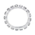 thumbnail image 1 of Elastic Silver Tone Single Row Crystal Rhinestone Toe Ring Bridal Jewelry 3mm, 1 of 3