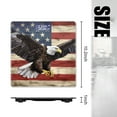 thumbnail image 2 of Bathroom Scale, Highly Accurate Digital Body Scale,Precisely Measures Weight up to 400 lbs-Bald Eagle With Spread Wings Flying In Front Of American Flag, 2 of 4