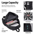 thumbnail image 4 of Pofeuu 3D Vortex Illusion Print Backpack Travel Backpacks With Lunch Bag Pencil Bag Set 3 pcs Set Cartoon Backpack, 4 of 7