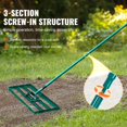 thumbnail image 4 of Heavy-duty Lawn Leveling Rake, 36x10, 78 Steel Handle Yard Rake Tool for Yard, Golf Course, or Farm Use, 4 of 6