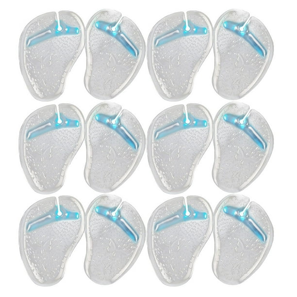 6 Pairs FlipFlops Gel Cushions Pad Toe Protectors Antislip Shoes Grip