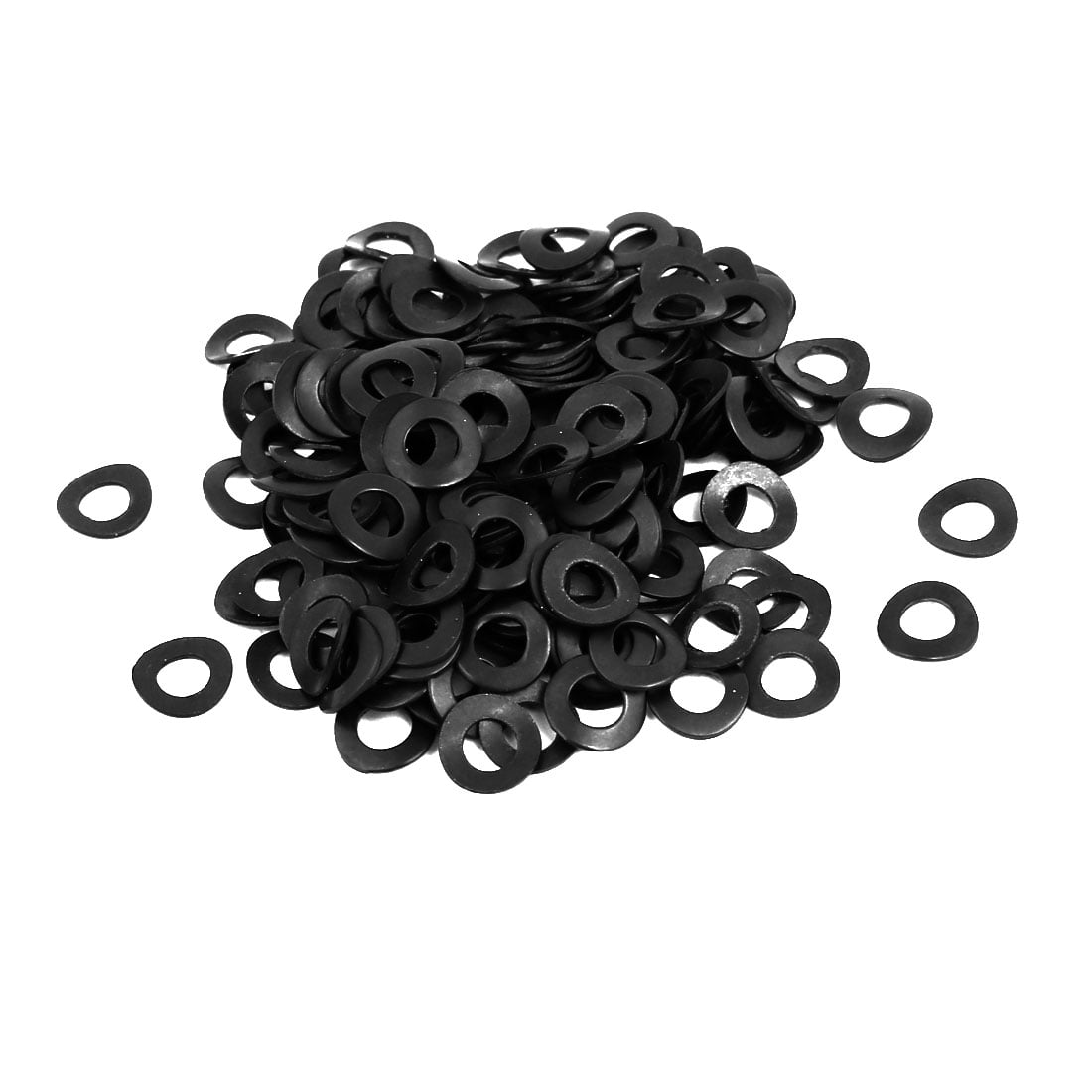 4mm Fitting Dia Carbon Steel Compressed Type Curved Spring Washer 200pcs 
