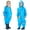 Blue, variant on YIQAUMA Girls Boys Rain Suit Toddlers Kids Waterproof Coverall Rainsuit One Piece Rain Coat Navy, L