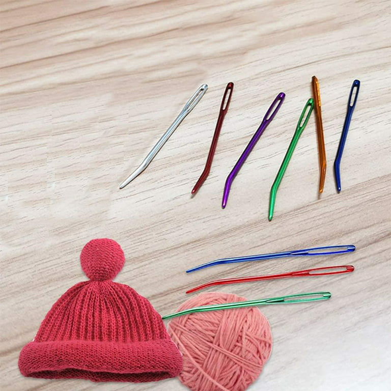 10pcs/ Weave Craft Sweater Knitting Metal Handle Craft Needles Alumina  Double End Crochet Hook Knitting Needle(2mm-10mm) - Sewing Needles -  AliExpress