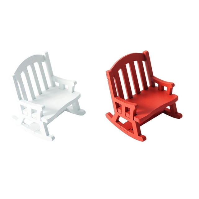 2x Silla Mecedora de Mecedora de Muebles de Simulación