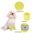 thumbnail image 3 of Unique Bargains Pack of 4 Dog Leg Soft Knitted Dog Socks Joint Protection Yellow Cat M, 3 of 7