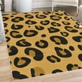 thumbnail image 1 of Animal Decorative Rug, Leopard Animal Skin Pattern in Abstract Style Wild Safari Jungle Theme, Quality Carpet for Bedroom Dorm and Living Room, 6 Sizes, Earth Yellow, by Ambesonne, 1 of 4