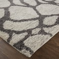 thumbnail image 3 of Feizy Belden Transitional Abstract, Ivory/Gray, 7' 9" x 9' 9" Area Rug, Stain Pet & Kid Friendly Handmade, Area Rug for Living Room and Bedroom, 3 of 8