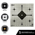 thumbnail image 3 of New Ez Aim Thermal Id Grid Bullseye Paper Target, 12" X 12," Gray, 3 of 12