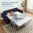 thumbnail image 3 of ZAFLY 2-in-1 Queen Size Pull Out Sofa Bed | Convertible Loveseat with Mattress | Sleeper Sofa Couch for Living Room - Grey, 3 of 10