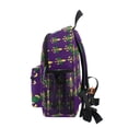 thumbnail image 4 of FORMRS School Backpack with Front Zippered Pocket 12" Student Travel Daypack, Gold and Green Floral Pattern, 4 of 6