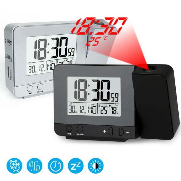 Projection Alarm Clock Led Digital, Ceiling Display Alarm Clock