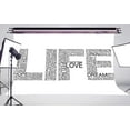 thumbnail image 3 of BSDHOME Polyester 5x7ft Perfect Words for Life Photography Background Black White Backdrop Studio Professional Photographer, 3 of 5