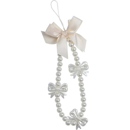 ASFUSS Phone Charms Pink Cute Phone Strap  Aesthetic Love Chain  Beaded Pearl Lanyard Jewelry (Butterfly)