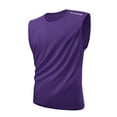 thumbnail image 2 of Men's Workout Tank Tops Swim Shirts Quick Dry Running Sleeveless UV Protection Muscle Tees Purple XS, 2 of 6
