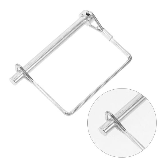 HOMEMAXS Safety Coupler Pin for Farm Trailer Gate Hitches Locking Silver