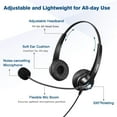 thumbnail image 4 of Callez Wired USB Headset, Stereo Headphones with Noise Cancelling for PC Laptop Call Center, 4 of 9
