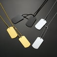 thumbnail image 4 of FindChic 14K Gold Plated Dog Tags Necklace for Men Wheat Chain Pendant Necklace Jewelry Gift,with Jewelry Box, 4 of 5