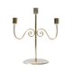 thumbnail image 3 of Candelabro cónico, candelabro de mesa de estilo retro, candelabros de 3 brazos para decoración de aniversario de chimenea de boda Oro, 3 of 8