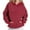 #0003-Red, variant on Uootdi Hoodies for Women Oversized Long Sleeve Trendy Striped Sweatshirts Y2K Hoodies Jackets with Pocket Fall Fashion Gift