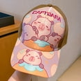 thumbnail image 6 of lanema Capybara Print Baseball Hat Personality Fashion Hat Outdoor Photography Hat for Trendsetters and Lover, 6 of 13