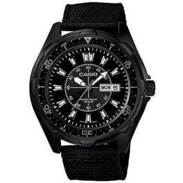 Casio Men's AMW370B-1A1 Black Analog Multi-Function Chronograph on sale Watch