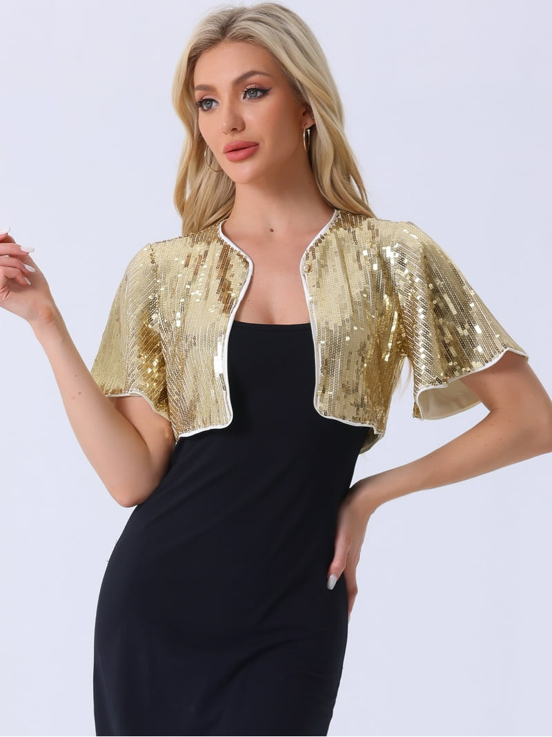 gold bolero jackets for evening dresses Gold Bolero Jacket