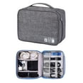 thumbnail image 3 of Organizador de electrónica Cable Cable bolsa de alambre accesorios Gris Gloria Estuche de almacenamiento, 3 of 9