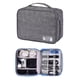 thumbnail image 1 of Organizador de electrónica organizador impermeable bolsa para accesorios electrónicos doble almacenamiento a prueba - Grey Gris perfecl Estuche de almacenamiento, 1 of 8