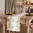 thumbnail image 2 of Table Runners 90 Inches Long Dress Scarves, Spring Floral Farmhouse Coffee/Dining/Kitchen Table Runner for Living Room, Watercolor Roses Eucalyptus Leaves Botanical 13x90 Inch, 2 of 9