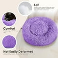 thumbnail image 4 of Secret Scope 20" Cat Dog Bed - Plush Round Pet Bed with Raised Edge for Small Medium Dogs & Cats, Machine Washable (Coffee Brown), 4 of 12