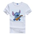 thumbnail image 1 of Disney-camisetas con estampado de Lilo & Stitch para mujer, blusa blanca Kawaii, blusas holgadas de manga corta, 1 of 4